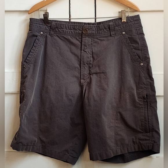 Pacific Trail Men's Gray Cargo Utility Hiking Shorts | Size 36 - Picture 1 of 7